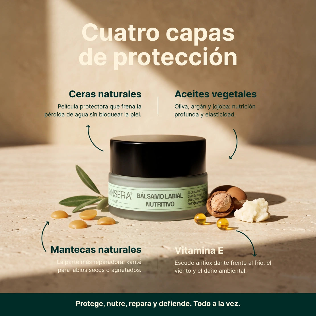 Bálsamo labial 100% natural