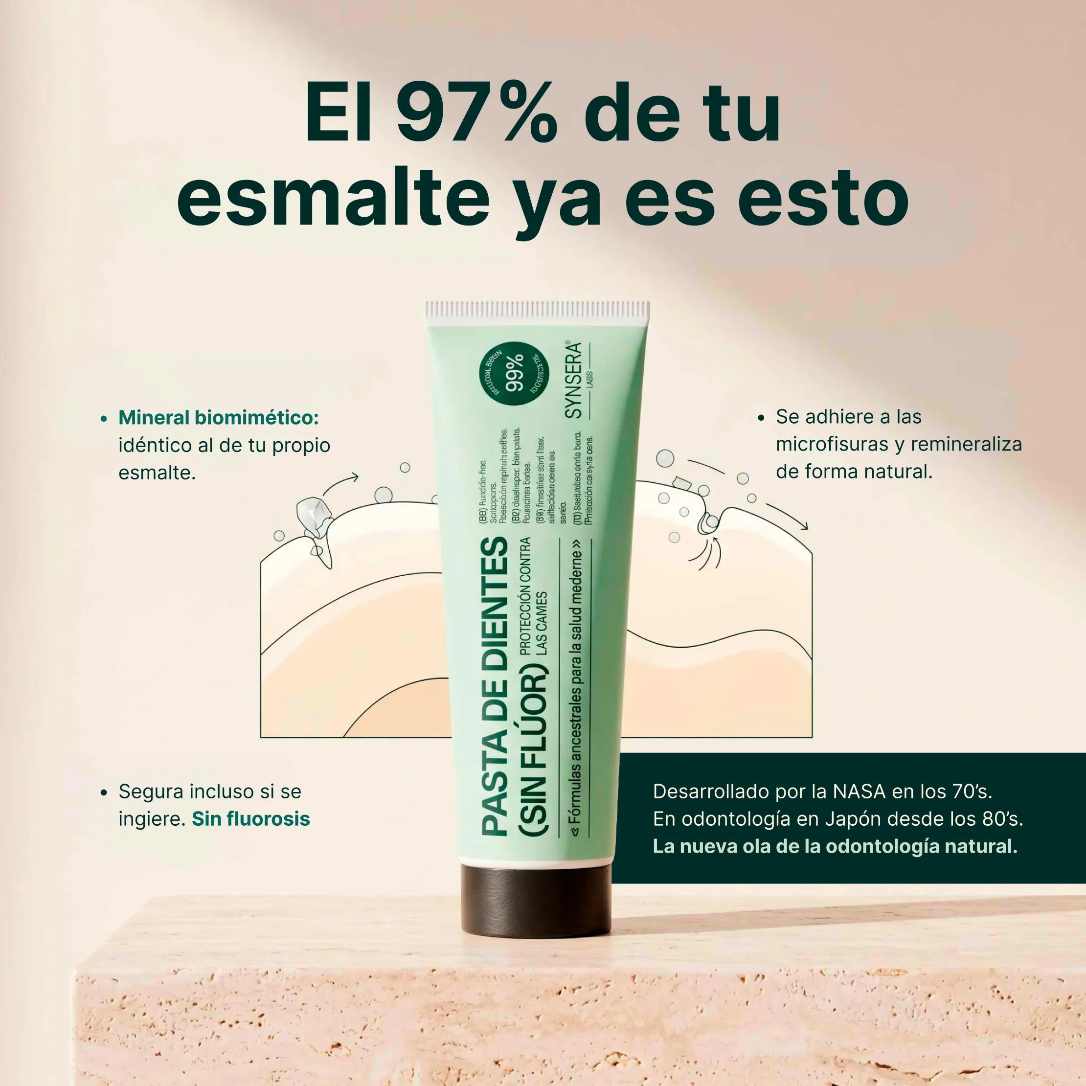 Pasta de dientes sin flúor (75 ml)