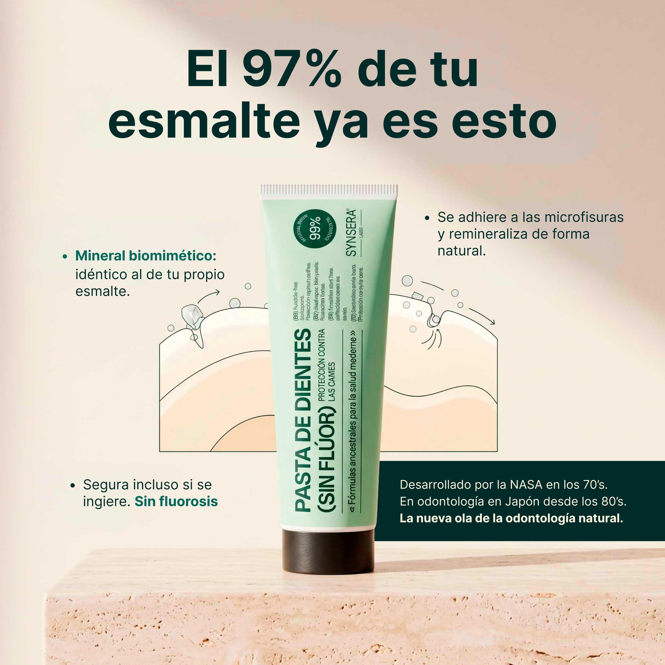Pasta de dientes sin flúor (75 ml)