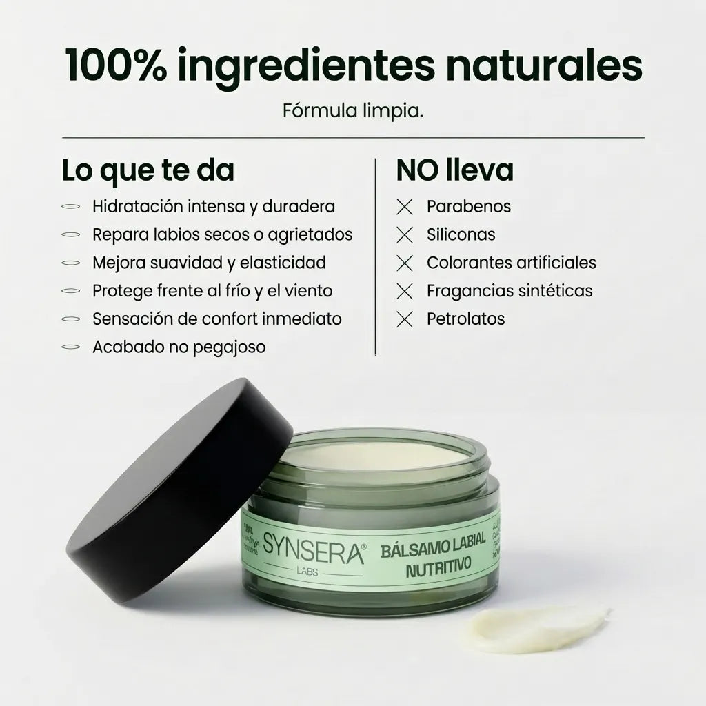 Bálsamo labial 100% natural