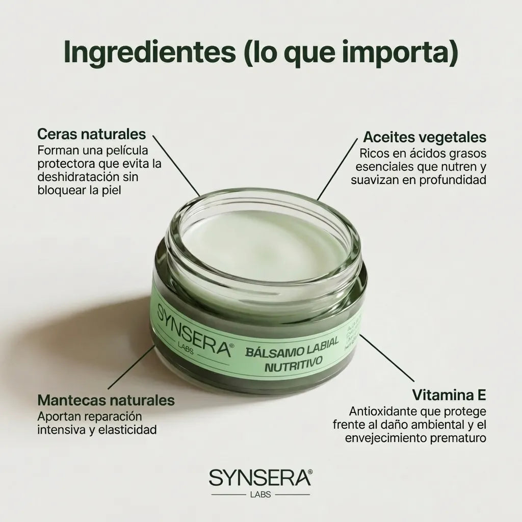 Bálsamo labial 100% natural